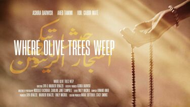 Movie poster for "Where Olive Trees Weep" 