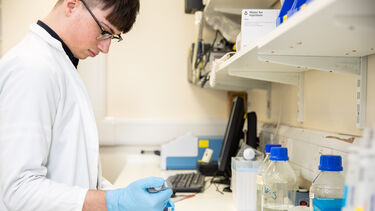 Technician working in a lab