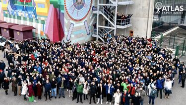 Image of all the scientist in the ATLAS experiment