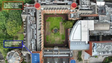 Aerial view of Firth Court