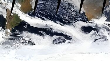 A NASA image of Antarctica from space