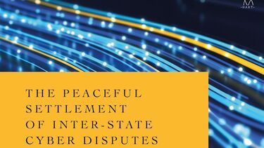 book cover: The Peaceful Settlement of Inter-State Cyber Disputes