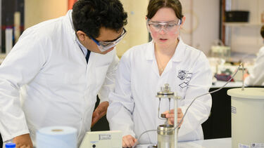 Students in a session in the analytics lab