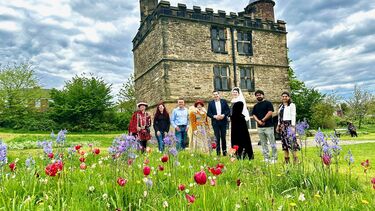 A delegation from Bochum, including its Lord Mayor, visiting Sheffield's Manor Lodge