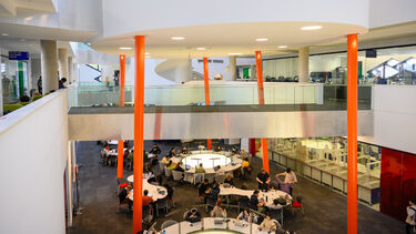 a picture of the student study spaces in The Diamond
