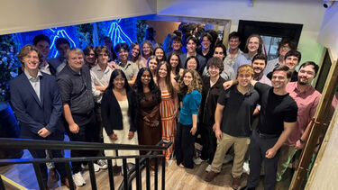 Group shot of smiling engineering students from Tennessee University