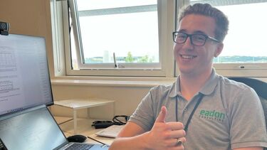 Matt working for eadon in his placement year