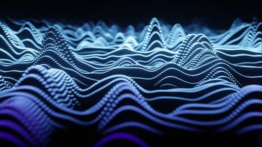 graphic of AI sound waves