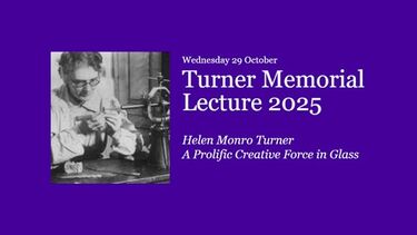 Turner Memorial Lecture Wednesday 29 October
