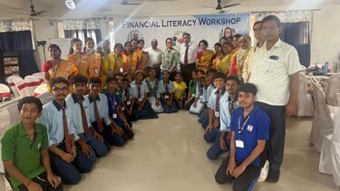 Students and staff from St Joseph’s High School, Patna.