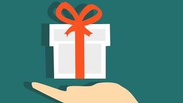 Hand with gift
