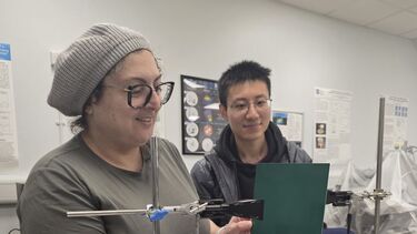 Image of Dr Rola Saad and her PhD student