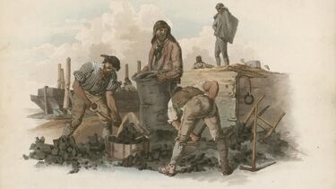 W.H. Pyne, Coal Heavers, The Costume of Great Britain, 1808. Trustees of the Science Museum.