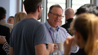 Networking at Showcase event