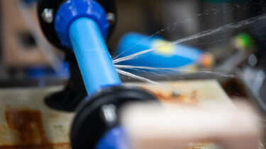 Water pipe spraying water