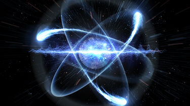 Generated image of an atom