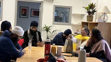 Sikh group discussion at BNBR Life Centre opening day
