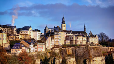 An wide shot image of Luxembourg city