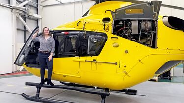 KTP Associate Ruth H Barnes on a field visit with Conidia 