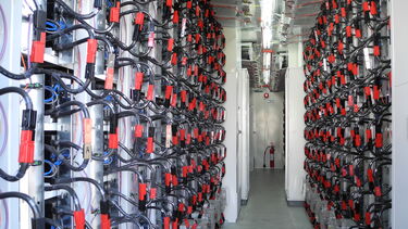 A room storing batteries 