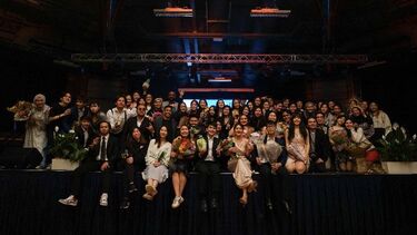 A group photo of the Malaysian and Singaporean Society