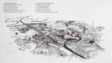 A graphical map of Eastmoor Woodland