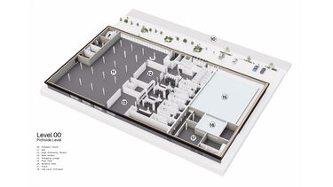 New sports centre ground floor level plan