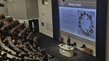 Picture of EYH students attending a talk