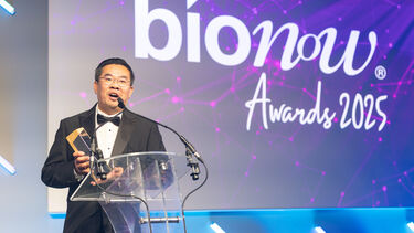 Tuck Seng Wong giving a speech 