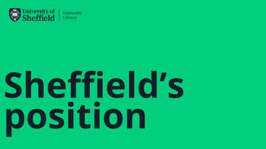 Sheffield's position on OER (updated) banner