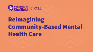 Text: "Reimagining Community-Based Mental Health Care"