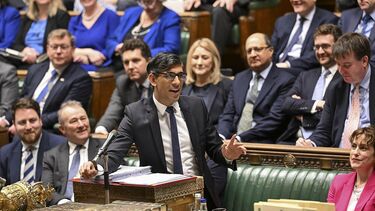 Former UK Prime Minister Rishi Sunak speaks at Prime Minister's Questions