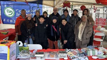 a team picture of the University of Sheffield Confucius Institute 