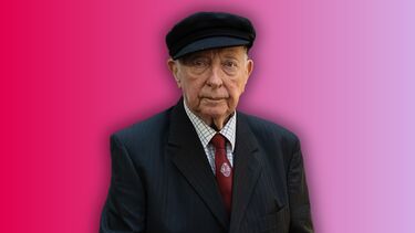 An elderly man, Arthur Scargill 