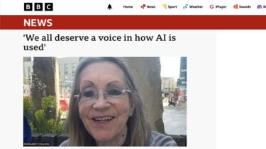 BBC news story - Let talk AI campaign