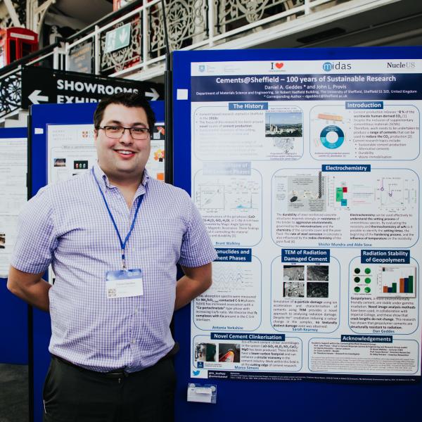 Profile picture of Dr Daniel Geddes - poster prize winner at Materials Research Exchange 2020