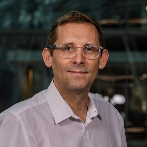 Profile picture of Professor Jonathan Howse smiling in the Engineering Heartspace