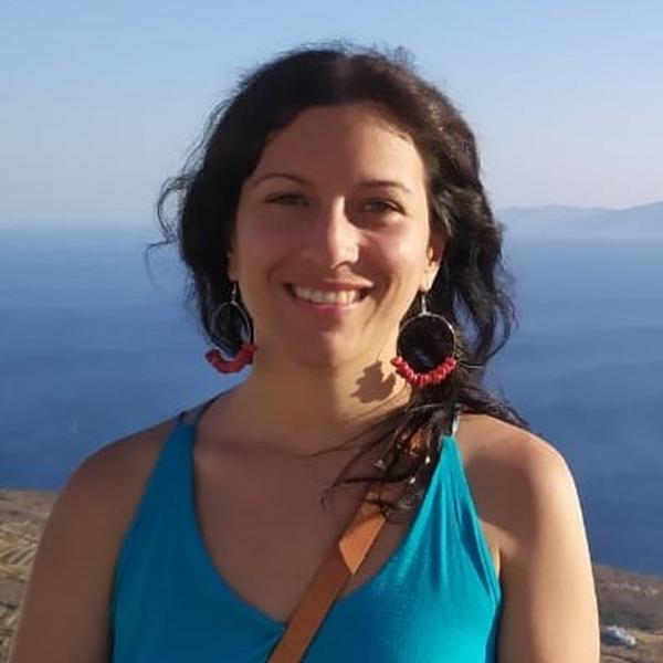 Profile picture of Dimitra Pilichou outside in front of distant mountains