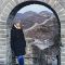 Larisa Gerencir stood at the Great Wall of China