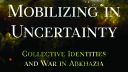 Book cover for Dr Anastasia Shesterinina's book 'Mobilizing in Uncertainty'.