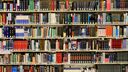 Shelves of books.