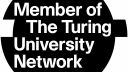 A logo stating membership of the Turing University Network 