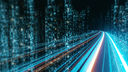 Abstract image of digital roadway
