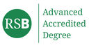 Green Royal Society of Biology Advanced Accredited Degree logo