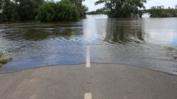 A road flooding