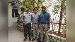 From left to right: Vivek Singh (LVPEI), Mr. Danilo Villanueva (UoS) and Mr. Abhinav Reddy (LVPEI)
