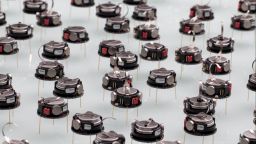 A large group of swarm robots