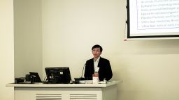 Professor Tao Wang giving a presentation