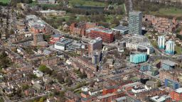 An ariel view of Sheffield city centre