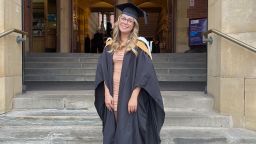 Photo of Bryony Lucas at graduation